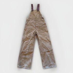 Carhartt Overalls Mens 44 x 30 Double Knee Canvas‎ Unlined Workwear Vintage